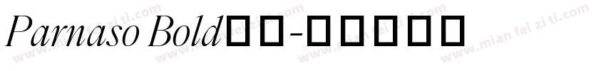 Parnaso Bold字体字体转换